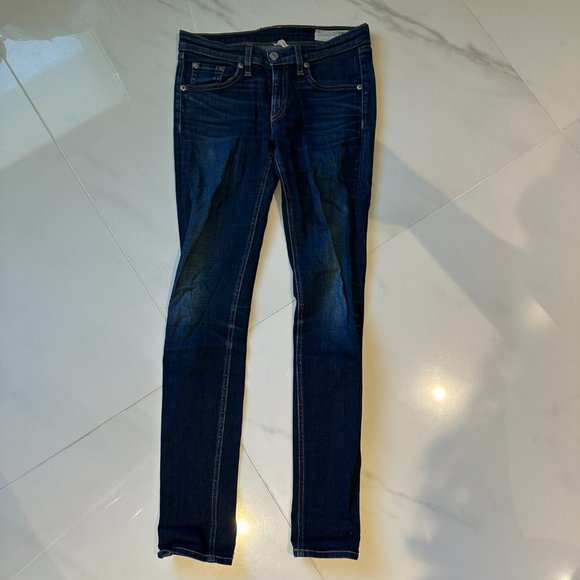 rag & bone deep blue skinny jeans - Picture 8 of 9